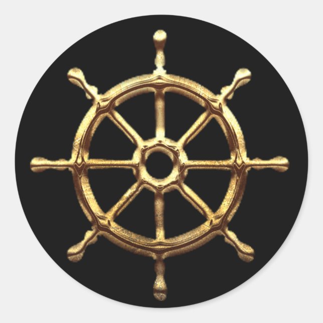 Boat Helm Wheel Sticker (Front)