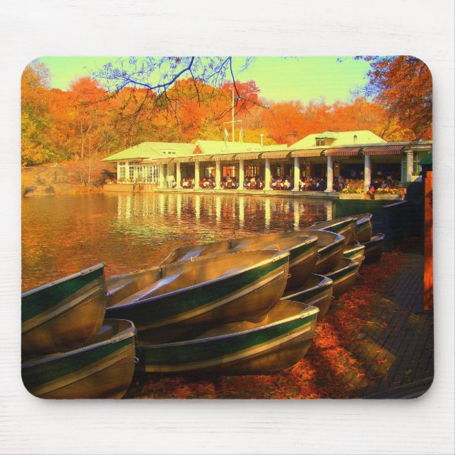 Boat house / Central Park 2006 Mouse Pad (Front)