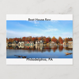Boat House Row, Philadelphia, PA postage stamp Postcard