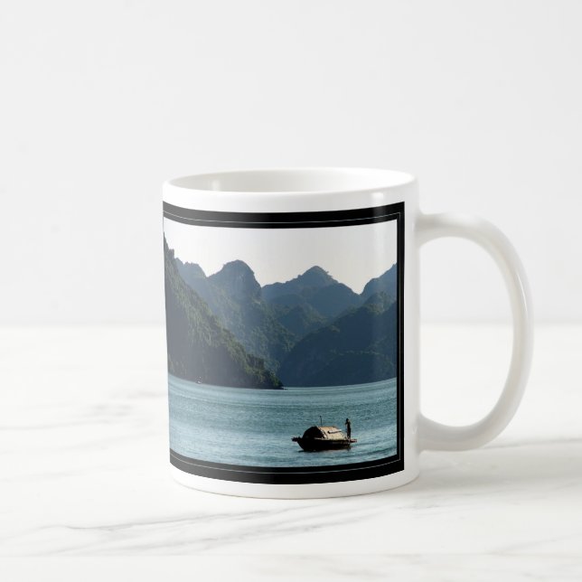Boat in Halong Bay Coffee Mug (Right)