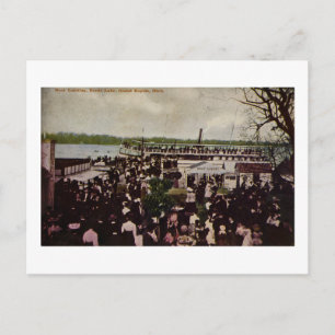 Boat Landing Reeds Lake Grand Rapids, Michigan Postcard