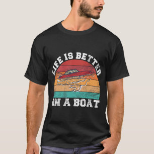 Boat Life Captain Boating Skipper Seamen Motor Boa T-Shirt