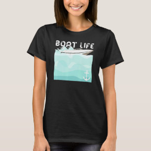 Boat Life Making Waves In The Water Anchor T-Shirt