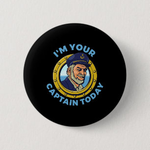 Boat Life Sailing Captain Boating Skipper Sailor S 6 Cm Round Badge