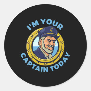 Boat Life Sailing Captain Boating Skipper Sailor S Classic Round Sticker