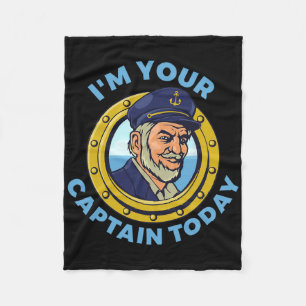 Boat Life Sailing Captain Boating Skipper Sailor S Fleece Blanket