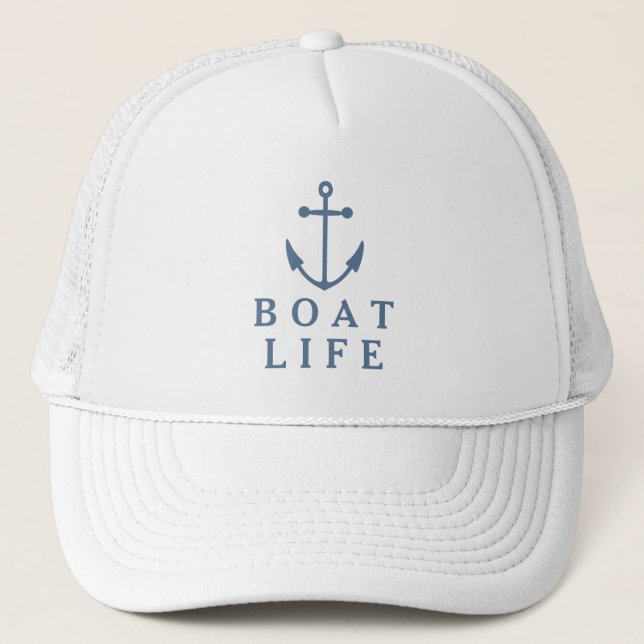 Boat Life Trucker Hat (Front)