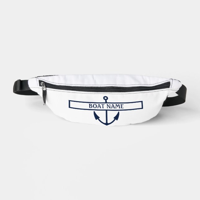 Boat Name Anchor Bum Bags (Front)