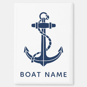 Boat Name Anchor Family Cruise Swag Custom Magnet