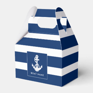 Boat Name Anchor Nautical Custom Favour Box
