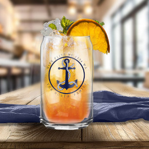 Boat Name and Anchor ID619 Can Glass