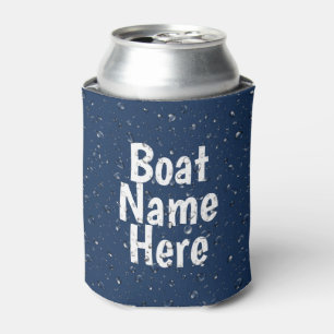 Boat Name and Water Droplet Can Cooler