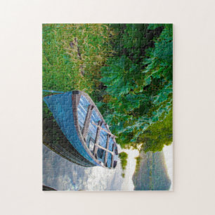 Boat on a Lake. Jig Saw Puzzle