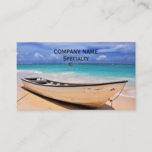Boat On The Beach Business Card