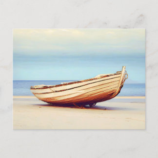 Boat on the Beach Postcard