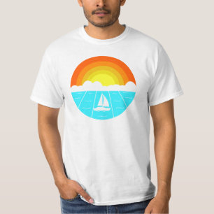 Boat on the sea ! Sea and Sun ! Vacation time ! T-Shirt
