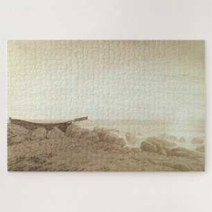 Boat on the Shore at Moonrise – Friedrich  Jigsaw Puzzle