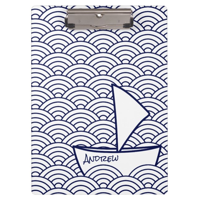 Boat on Waves Clipboard (Front)