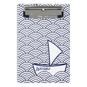Boat on Waves Mini Clipboard