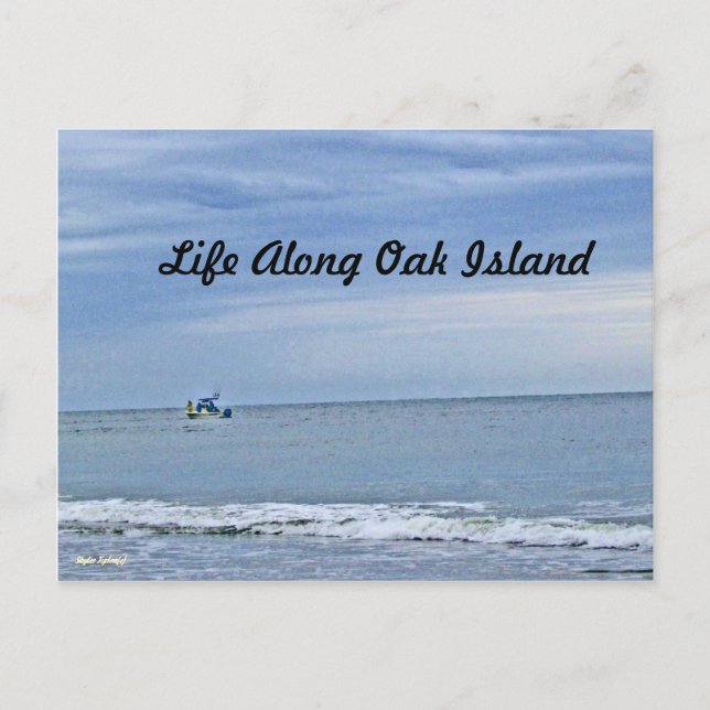 Boat Out At Seas Postcard (Front)