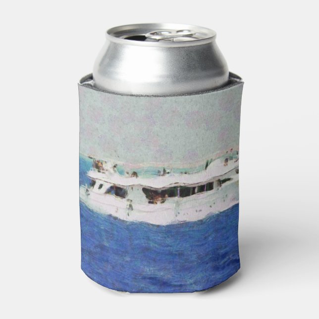 Boat painting can cooler (Can Front)