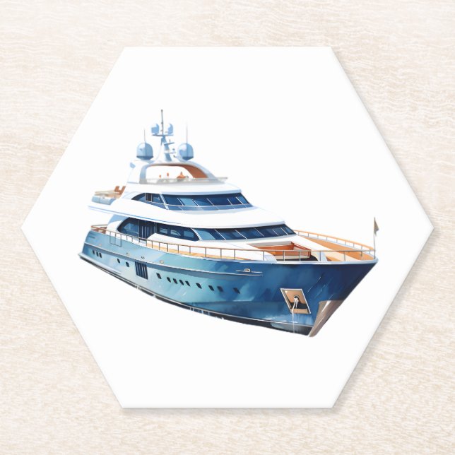 Boat Paper Coaster (Front)