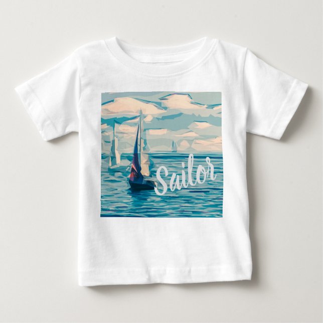 Boat Peaceful Marine Swim Dive Destiny's Destiny Baby T-Shirt (Front)