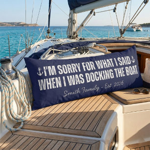 Boat Pillow Nautical Gift Personalised Name