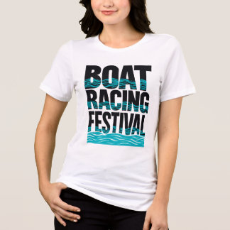 boat racing festival Tri-Blend shirt
