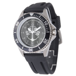 Boat Racing Nautical in Carbon Fibre Dial Watch