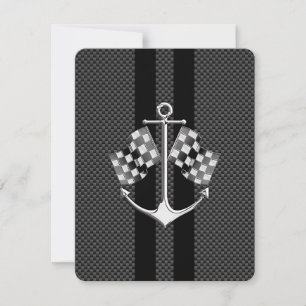 Boat Racing Nautical in Carbon Fibre Style