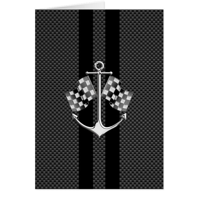 Boat Racing Nautical in Carbon Fibre Style (Front)