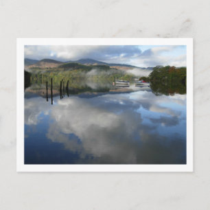 Boat Reflections on Derwentwater Postcard