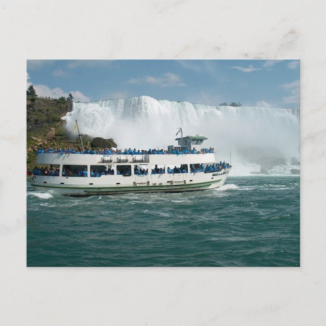 Boat Sail Lake Ontario Niagara River Fallsview fun Postcard (Front)