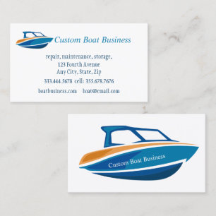Boat Sales Repair Maintenance Storage Marine Business Card