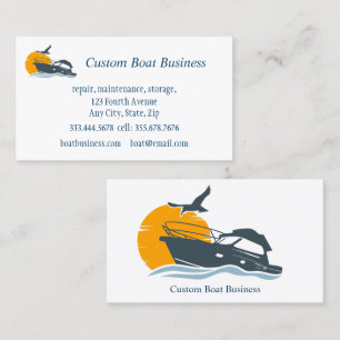 Boat Sales Repair Maintenance Storage Marine Business Card