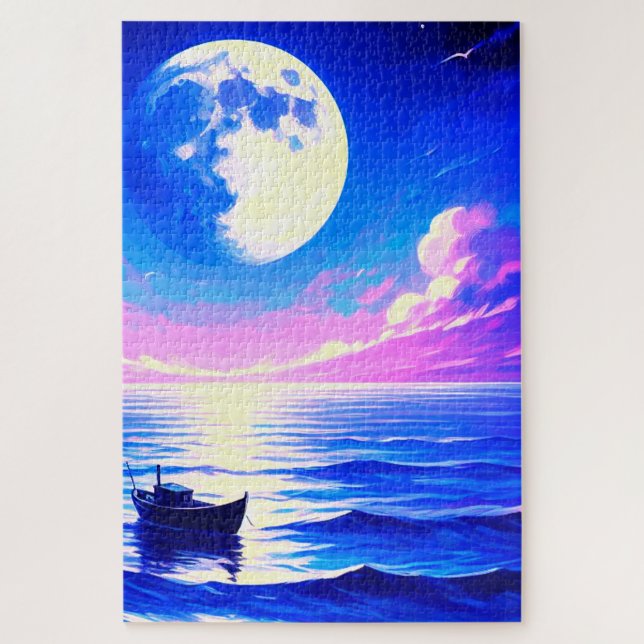 Boat Scene Jigsaw Puzzle (Vertical)