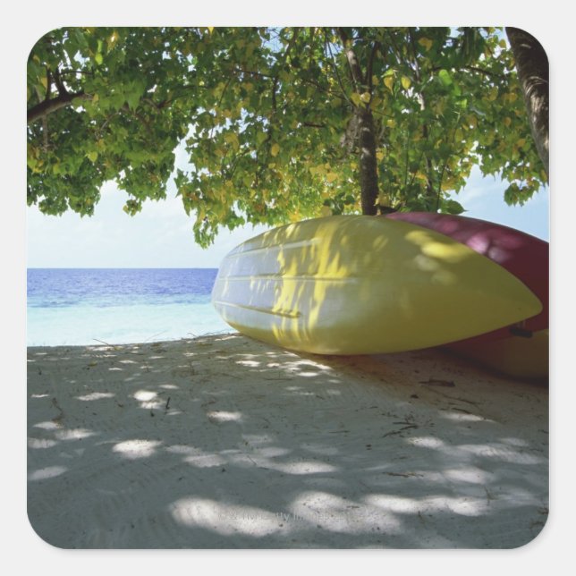 Boat Square Sticker (Front)