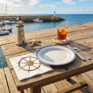 Boat Steering Wheel Paper Napkins