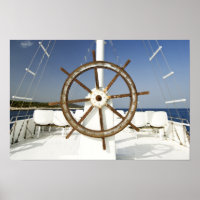 Boat steering wheel