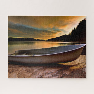 Boat Sunset Jigsaw Puzzle