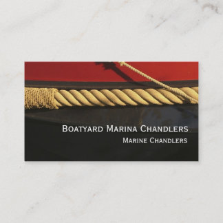 Boat supplies marine chandlers business card