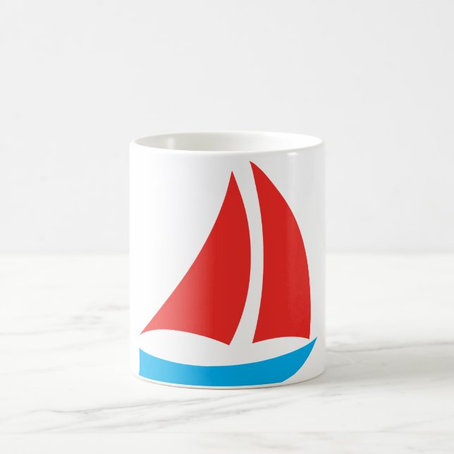 Boat Symbol Coffee Mug (Center)