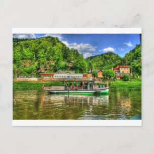 Boat Trip on the River Elbe Postcard