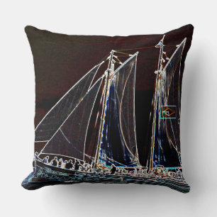 Boat under sail cushion