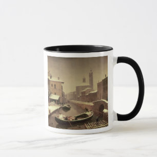 Boat under the Snow Mug