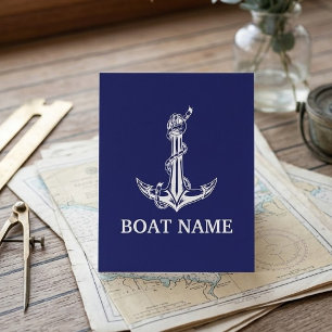 Boat Vintage Nautical Anchor Rope