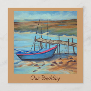 boat wedding invitation