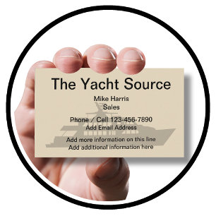 Boat Yacht Theme Business Cards