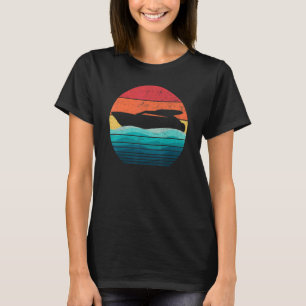 Boater I Love Motor Boating Retro Sunset Yacht Men T-Shirt